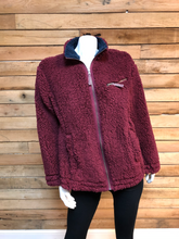 Load image into Gallery viewer, Maroon Sherpa Jacket
