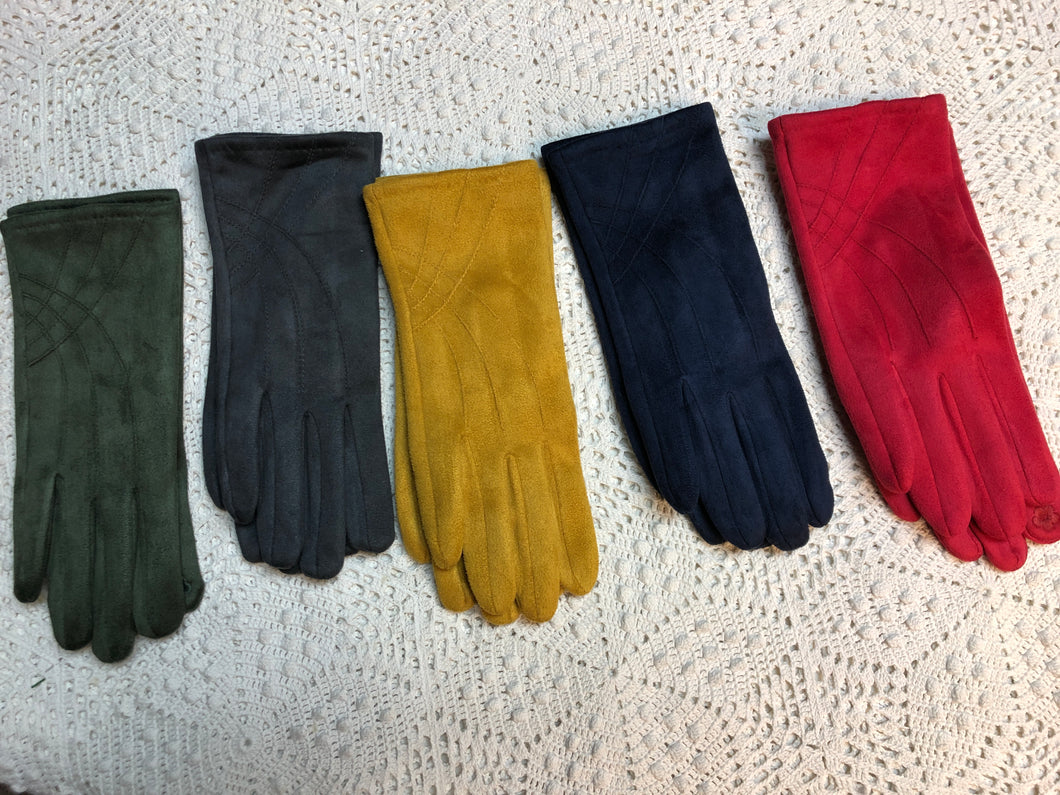 Suede Gloves- five color options